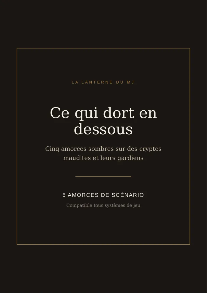 Couverture du PDF « Cryptes Maudites »
